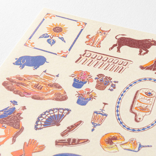 MIDORI Sticker Motifs Country Spain