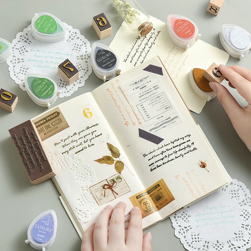 OVJ Teardrop Stamp Ink Pad Orange