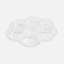 KUELOX 7-Well Plum Blossom Clear Plastic Palette