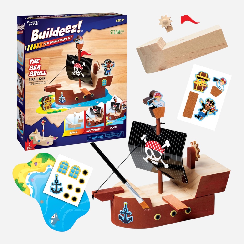 FAVER-CASTELL Creativity For Kids Buildeez! Easy Wooden Model Set