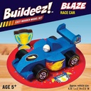 FABER-CASTELL Creativity For Kids Buildeez! Easy Wooden Model Set Blaze Race Car