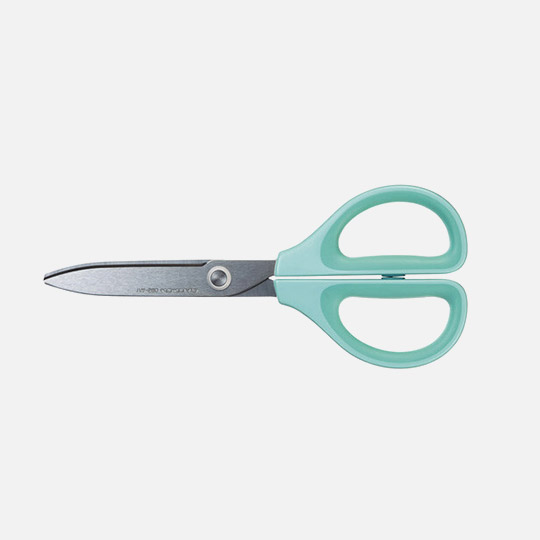 KOKUYO Saxa Fluorine Non-Stick Blade Scissors Green
