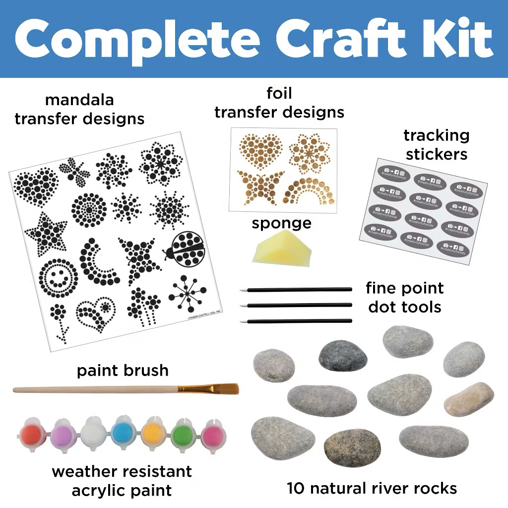 FABER-CASTELL Creativity For Kids Hide & Seek Dot A Rock