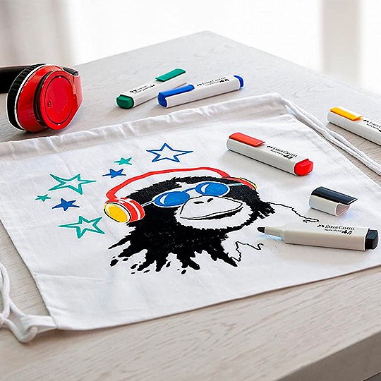 FABER-CASTELL Textile Marker Set x 5