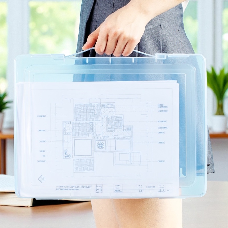 DELI Document File Box 35mm x 26cm x 35cm A4