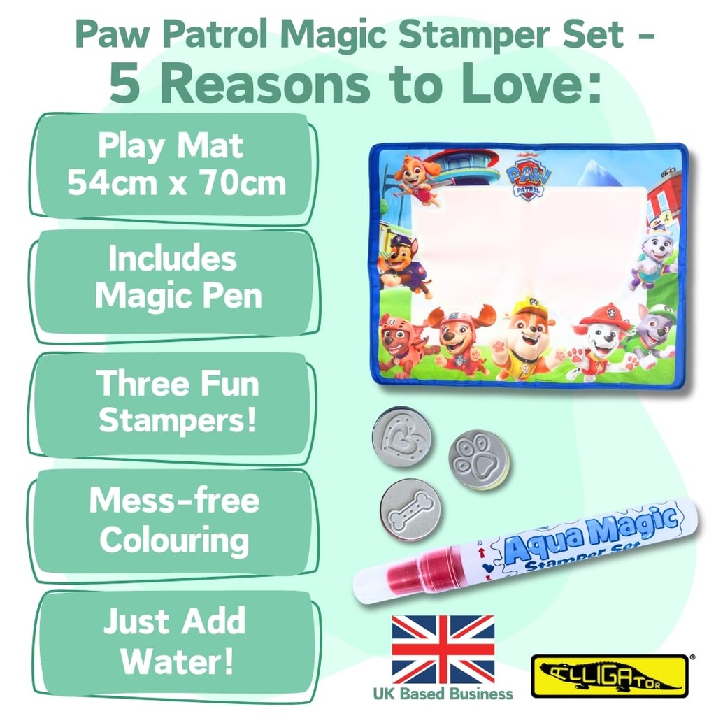 ALLIGATOR Aqua Magic Stamper Set - Nickelodeon Paw Petrol