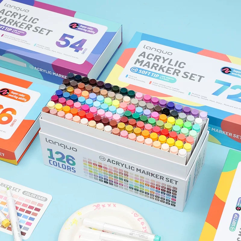 OVJ Languo Acrylic Brush Marker Set x 126