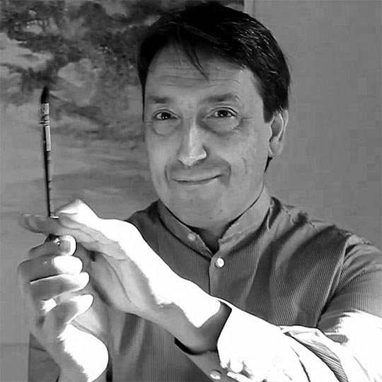 TINTORETTO Aquamarina Plum Taklon Round Brush 10 By Felice Feltracco