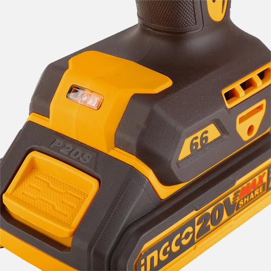 INGCO Compact Brushless Cordless Impact Drill Set
