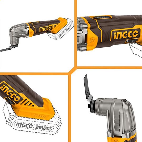 INGCO Cordless Multi Tool Set