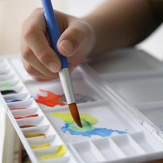 SAKURA Golden Taklon Round Brush 18