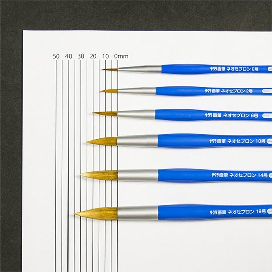 SAKURA Golden Taklon Round Brush 18