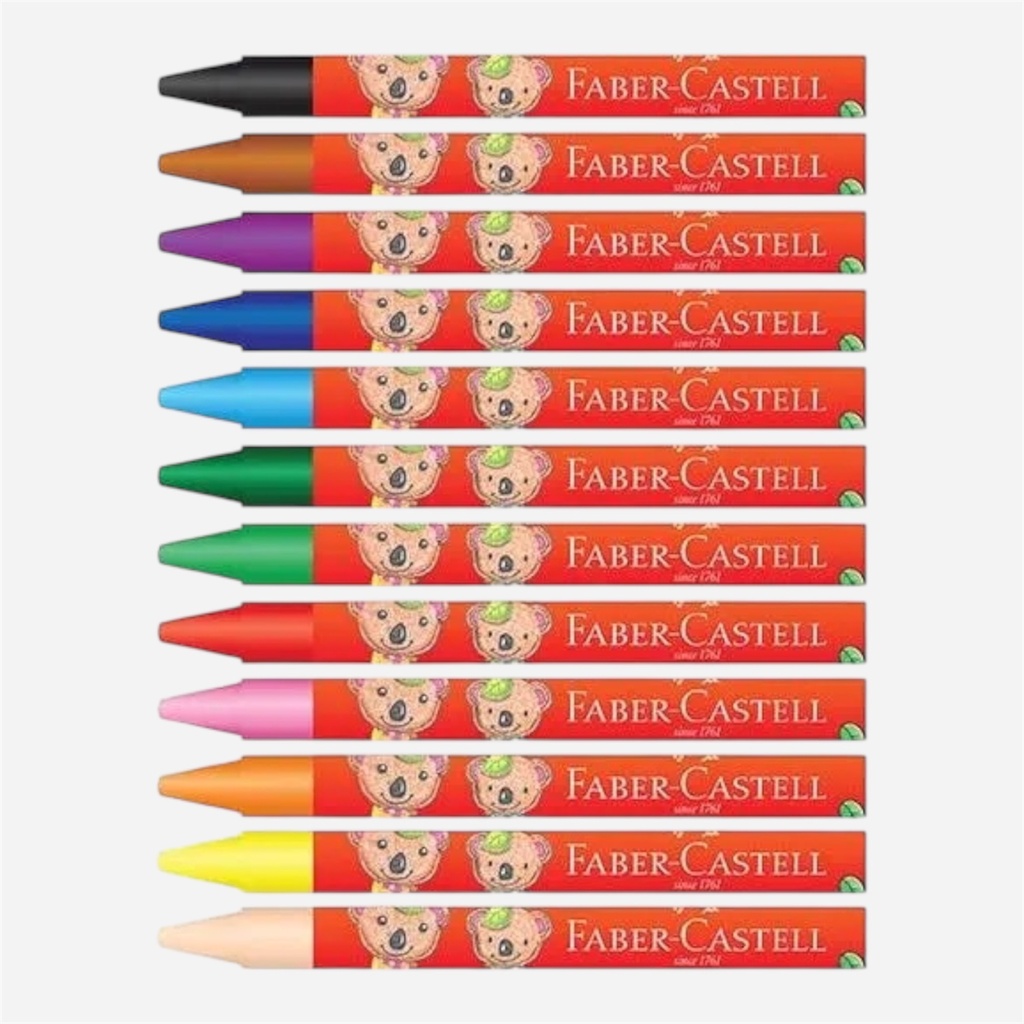 FABER-CASTELL Wax Crayon Set x 24