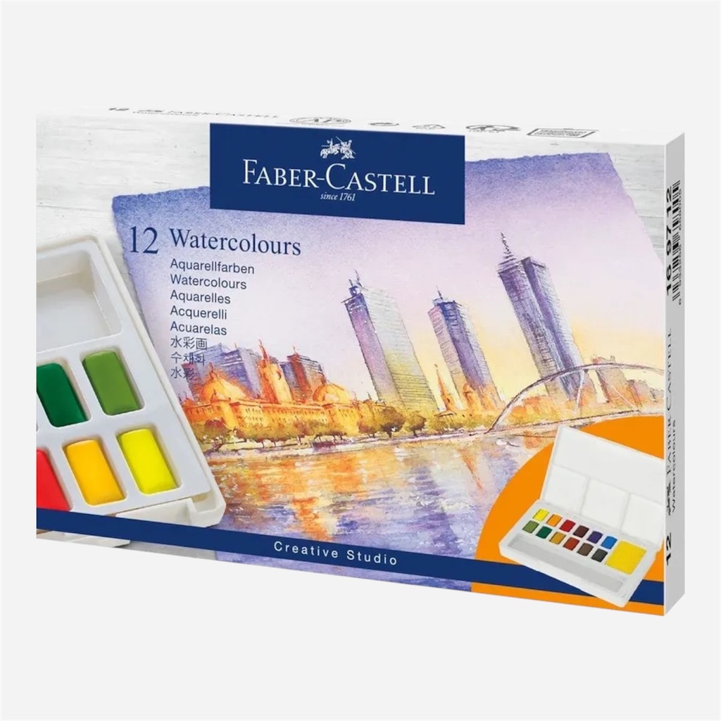 FABER-CASTELL Watercolor Pan Set x 12