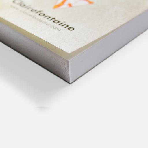 CLAIREFONTAINE Paint On White Mix Media Paper Pad 250gsm A2 x 40