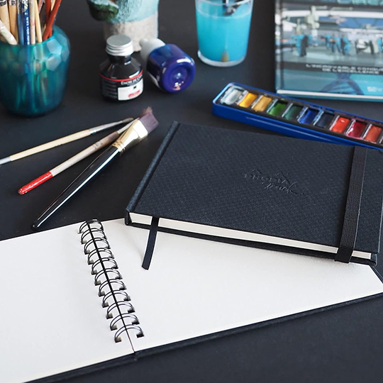 RHODIA Touch 100% Cotton Cold Press Watercolor Paper Portrait Sketchbook 300gsm A5 x 20