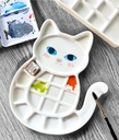 OVJ Porcelaine Cat Palette 16cm x 20cm