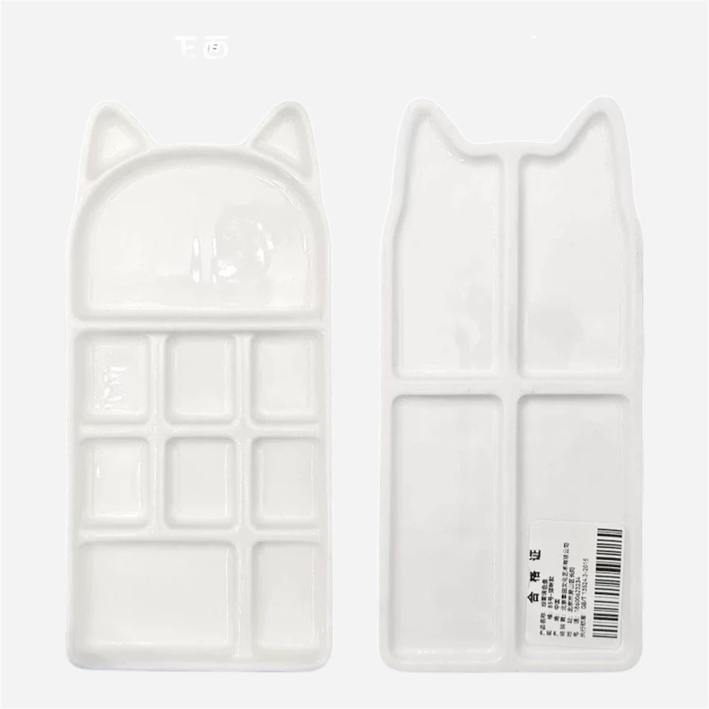 OVJ Porcelaine Cat Palette 9cm x 18cm