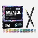 OVJ Languo Acrylic Brush Marker Metallic Set x 24