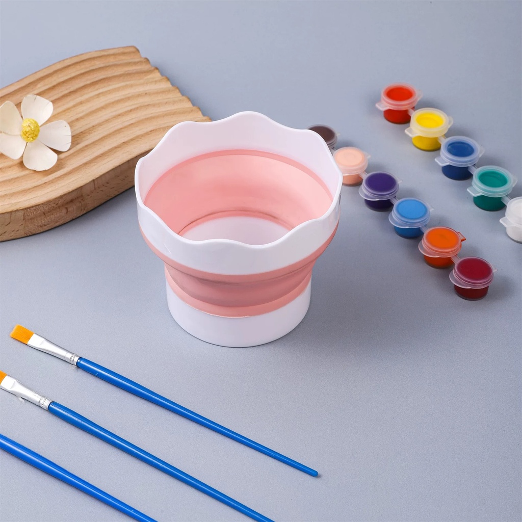 OVJ Silicone Folding Cup 8cm x 10cm Pink