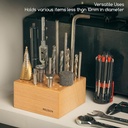 MEEDEN Beechwood Brush Holder 36-Hole