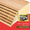 MEEDEN Beechwood Storage Box 10-Drawer
