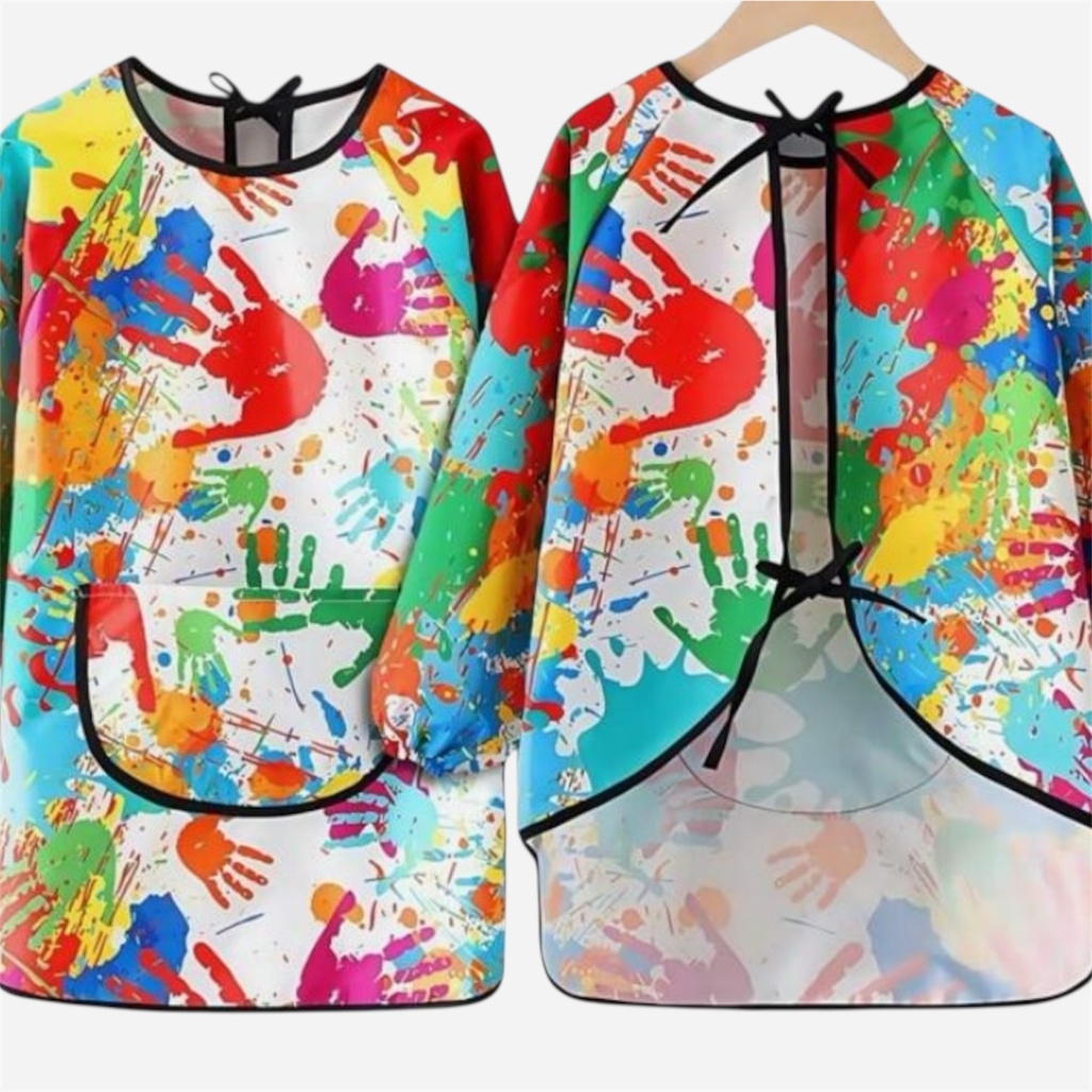 OVJ PVC Apron With Sleeve Finger Print 120cm - 140cm