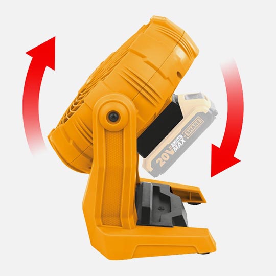 INGCO 3-Speed Head Rotating Fan (Battery & Charger Not Included)