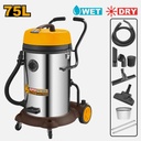 INGCO Wet & Dry Vacuum Cleaner With Twin Motor 75 Litres 2400W