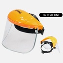 INGCO Face Shield With Adjustable Impact Resistant Head Gear