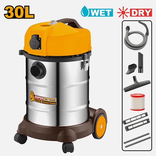 INGCO Wet & Dry Vacuum Cleaner 30 Litres 1400W
