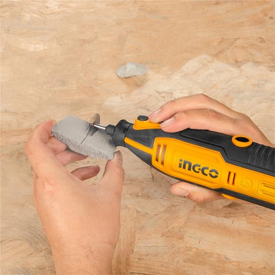 INGCO Mini Die Grinder 1/3" Collet With Variable Speed 130W (109 Accessories Included)