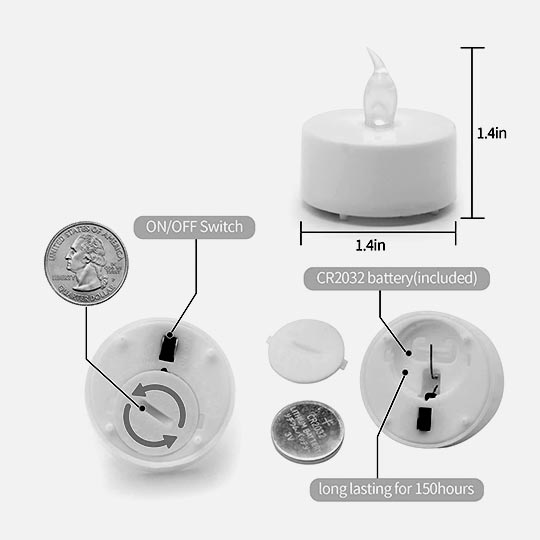 OVJ LED Candle Light (Warm Light)
