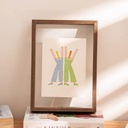 OVJ Wooden Shadow Hanging Frame 45mm x 15cm x 20cm Walnut