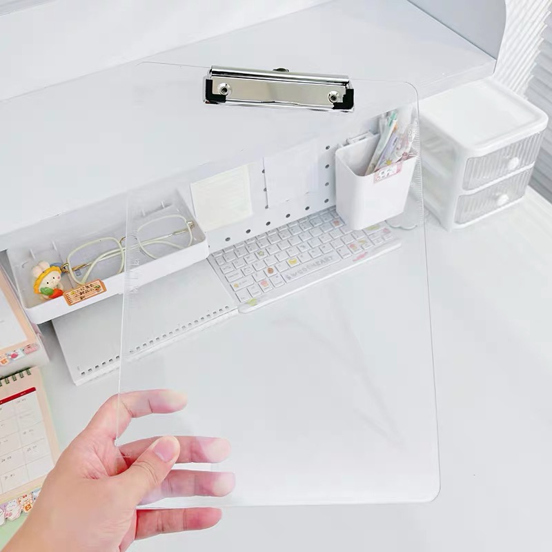 OVJ Clear Plastic Clipboard A4