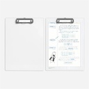 OVJ Clear Plastic Clipboard A4