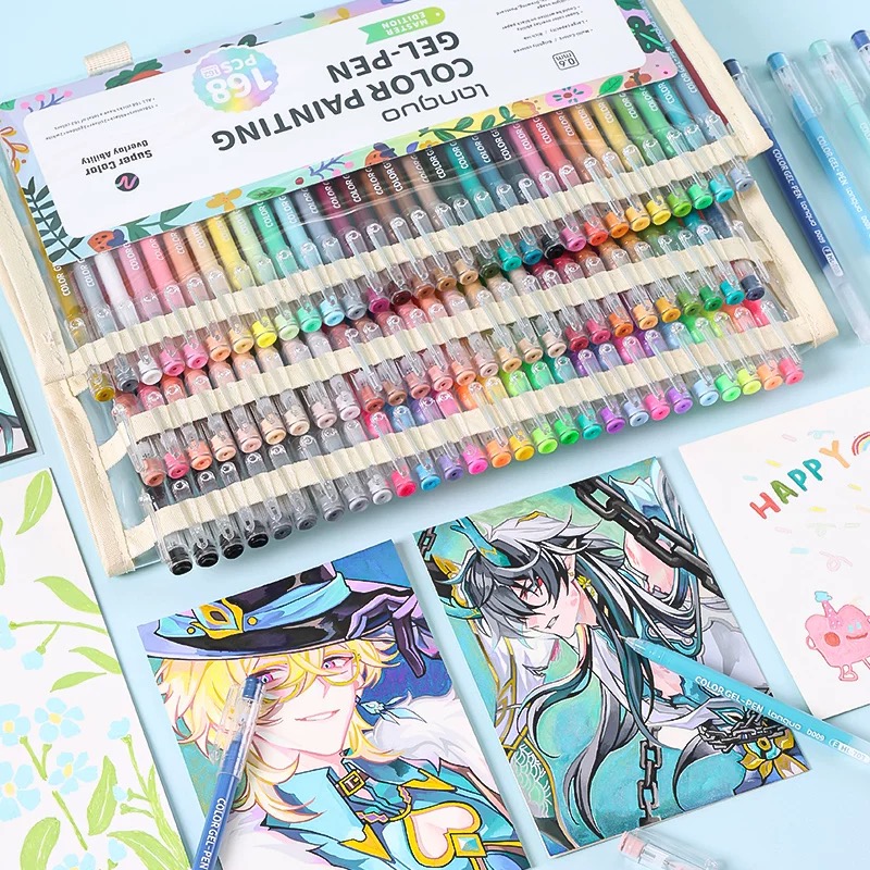 LANGUO Color Painting Gel Pen Set x 168