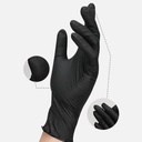 OVJ Disposable Black Nitrile Gloves XL x 100