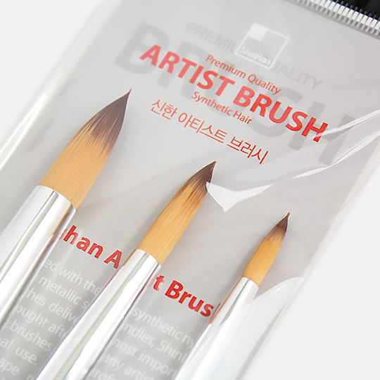 SHINHAN 855 Golden Taklon Flat Brush 20
