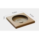 OVJ Kraft Paper Tile Coaster Gift Box 350gsm 1cm x 10.5cm x 10.5cm