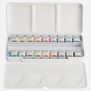 SCHMINCKE Akademie Watercolor 1/2 Pan Plastic Box Set x 18