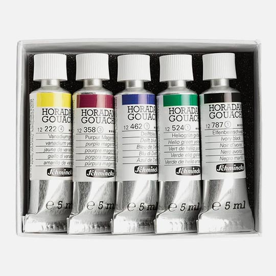 SCHMINCKE Horadam Gouache 5ml Northern Lights Set x 5