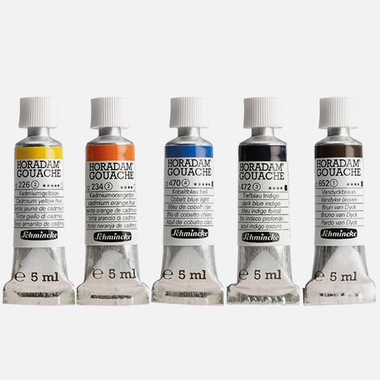 SCHMINCKE Horadam Gouache 15ml Twilight Set x 5