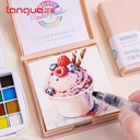 LANGUO Mini Watercolor Paper Book 230gsm Cold Press 80mm x 80mm x 50 Turquoise