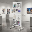 OVJ Metal Pegboard 40cm x 100cm x 180cm White