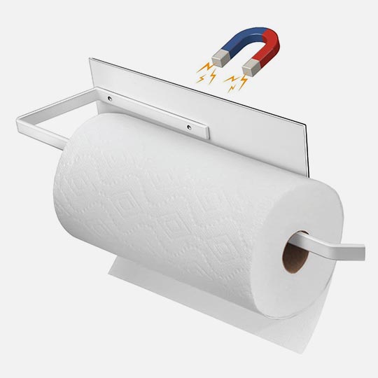 OVJ Pegboard Magnetic Metal Paper Towel Holder