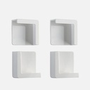 OVJ Pegboard Magnetic Plastic Tablet Holder 2-Piece