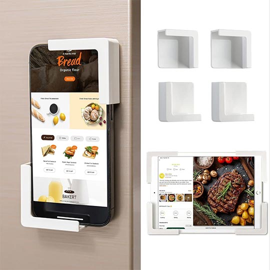 OVJ Pegboard Magnetic Plastic Tablet Holder 2-Piece