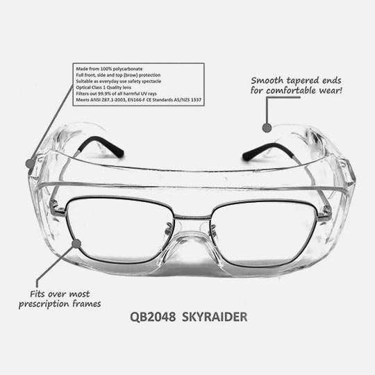 QUEBEE Skyraider Safety Spectacles