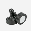 OVJ Pegboard Magnetic Push Pin 29mm x 38mm x 10 Black